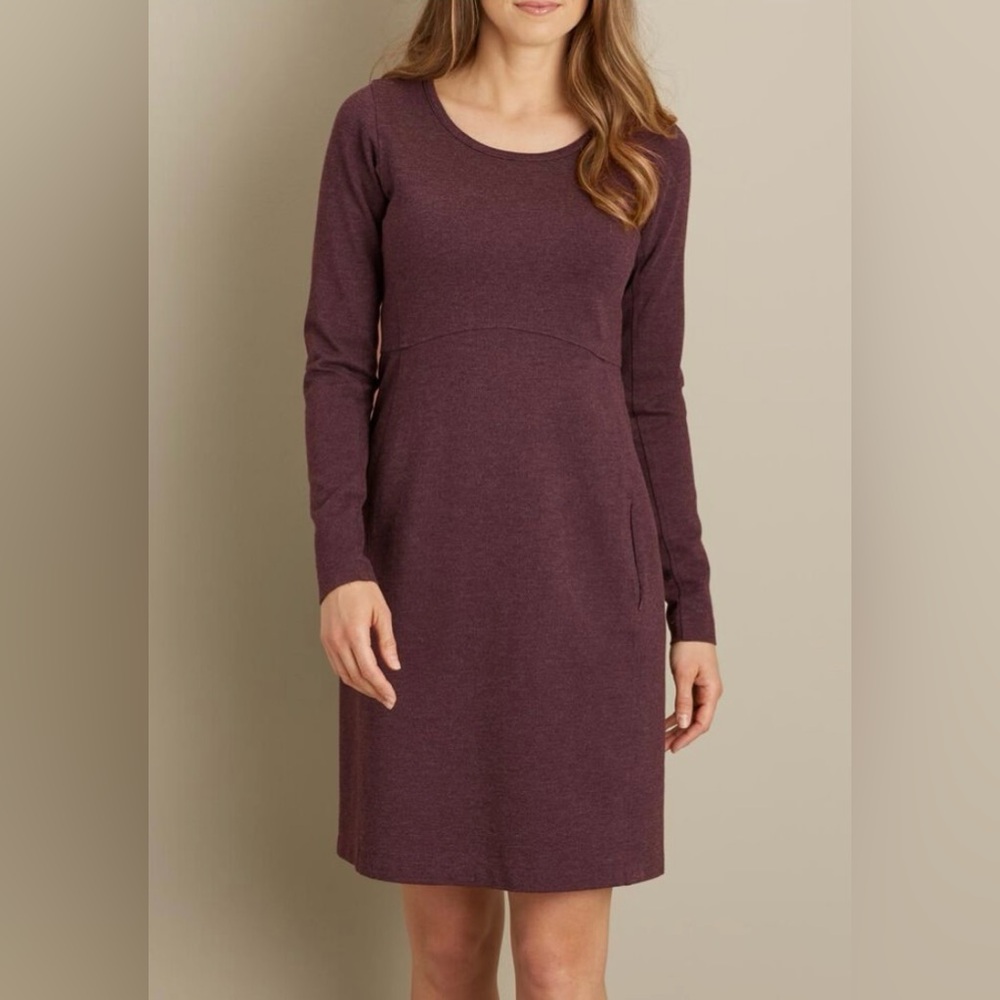 Duluth Trading Co Maroon Womens Casual Dress Small
